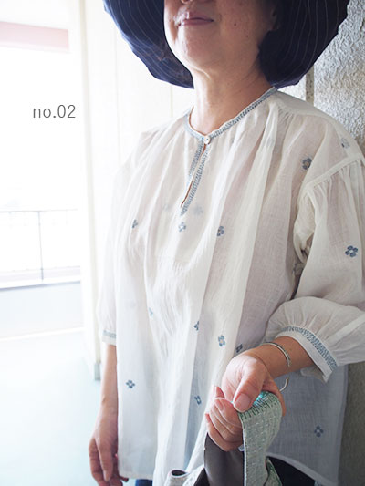 手刺繍,チュニック